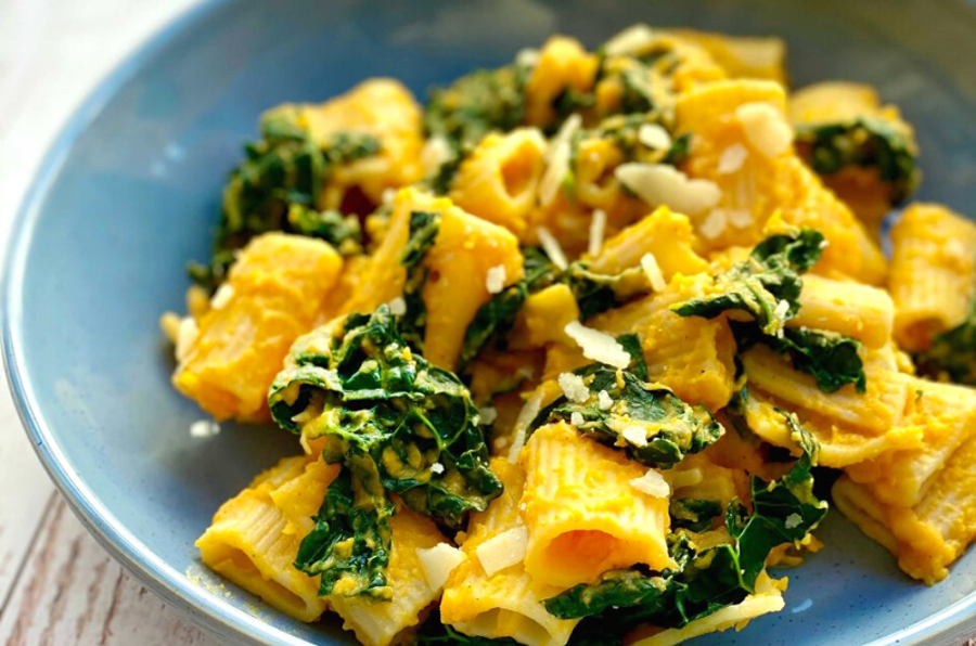 Butternut Squash Pasta With Tuscan Kale